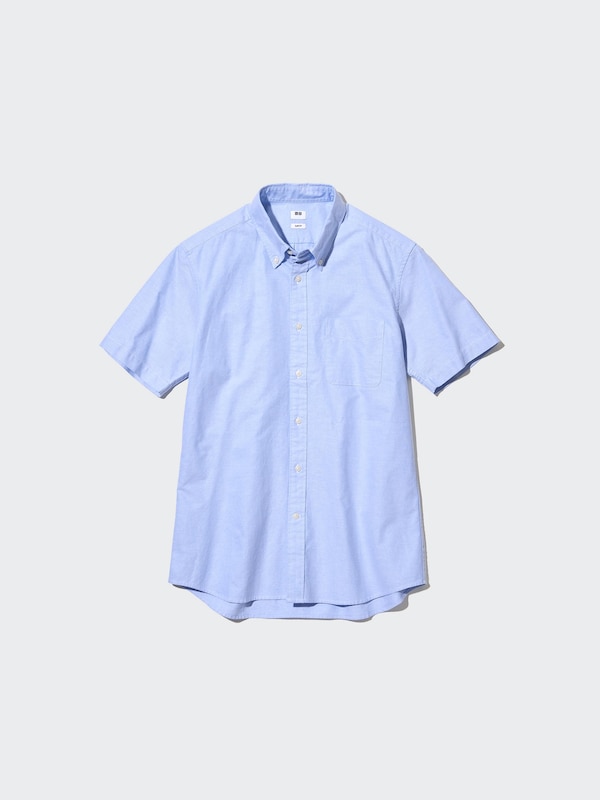 Kemeja Oxford Slim Fit Lengan Pendek