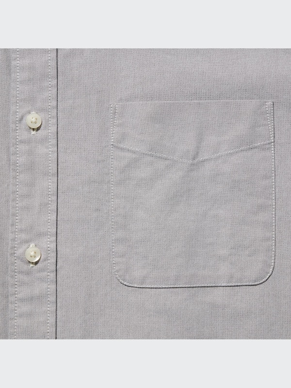 Kemeja Oxford Slim Fit Lengan Pendek