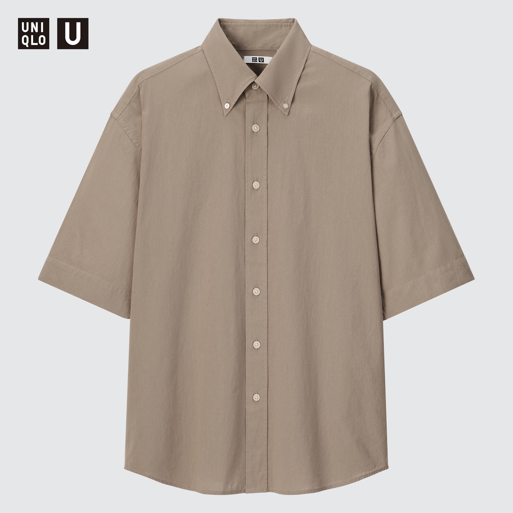 MENS EXTRA FINE COTTON BROADCLOTH LONG SLEEVE SHIRT  UNIQLO VN