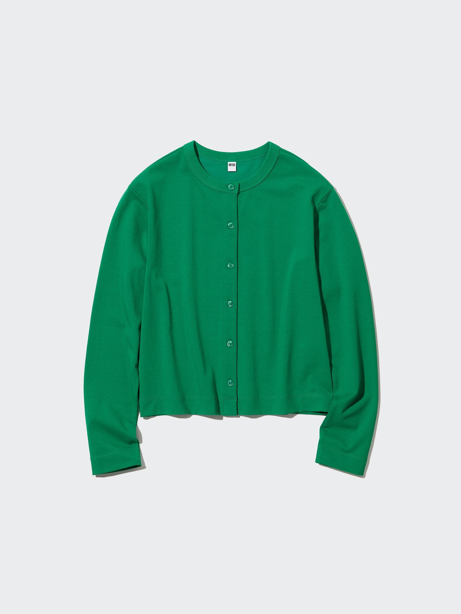 ユニクロ公式 | UVカットジャージークルーネックカーディガン（長袖）