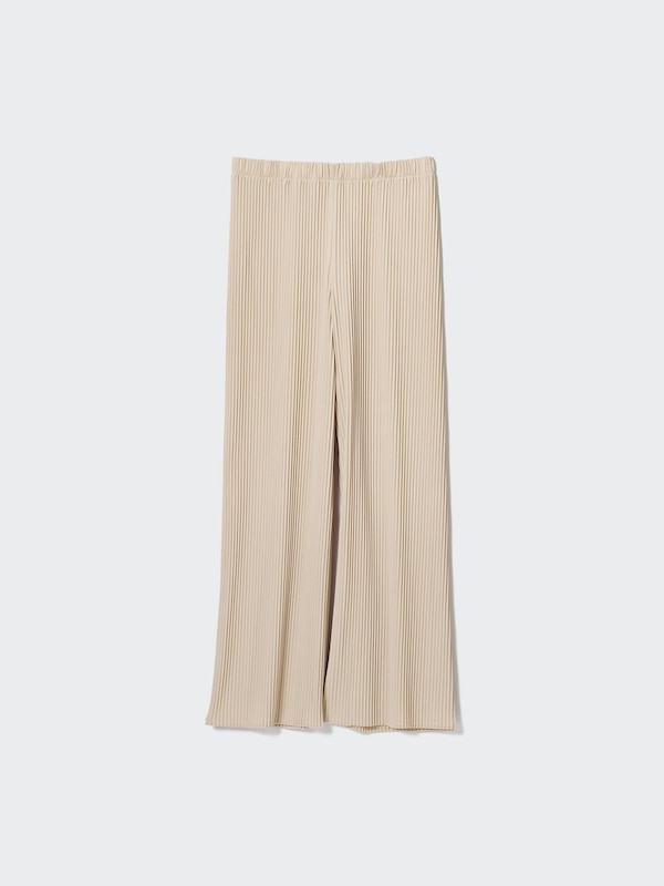 プリーツストレートパンツ（丈標準62.5～64.5cm）