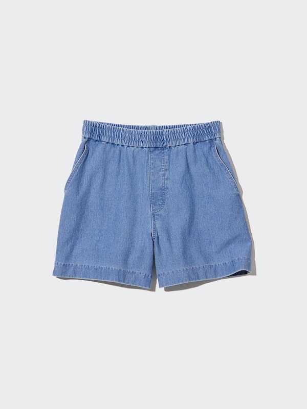 Denim Jersey Shorts