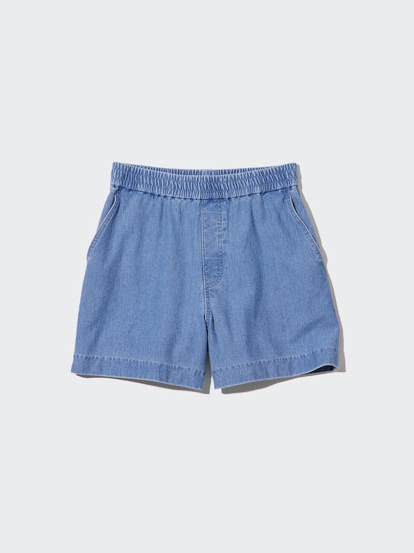 Denim Jersey Shorts