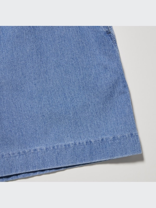Denim Jersey Shorts