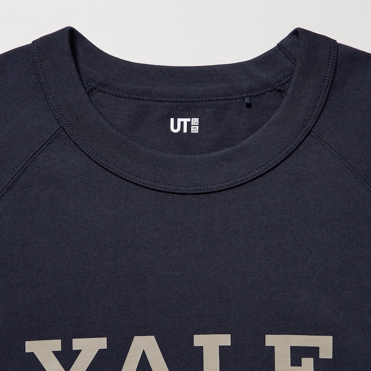 ユニクロ公式 UNIVERSITY LOGO UT グラフィックTシャツ イェール（半袖・オーバーサイズフィット）