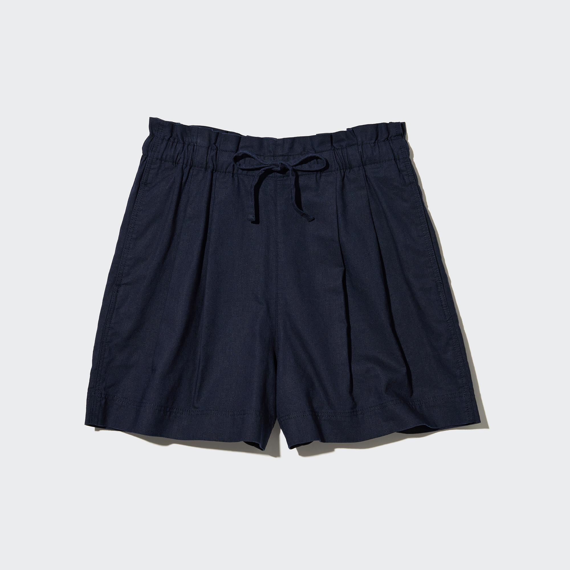 Uniqlo cotton sales linen relaxed shorts