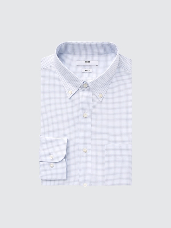 Kemeja Fine Cloth Easy Care Stretch Slim Fit Kotak