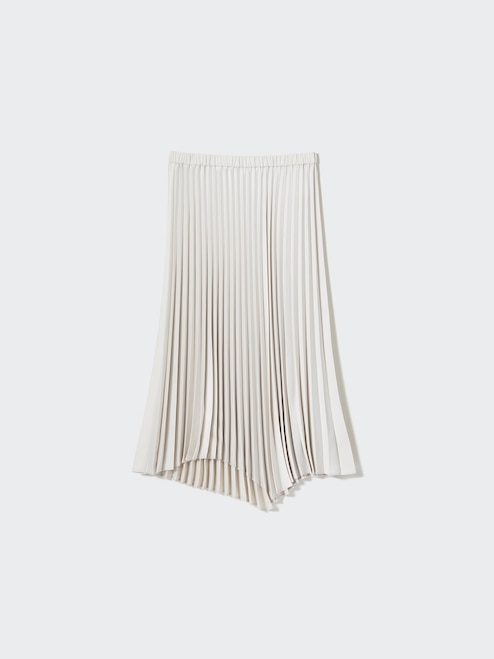 WOMEN'S SATIN PLEATED SKIRT UNIQLO SG
