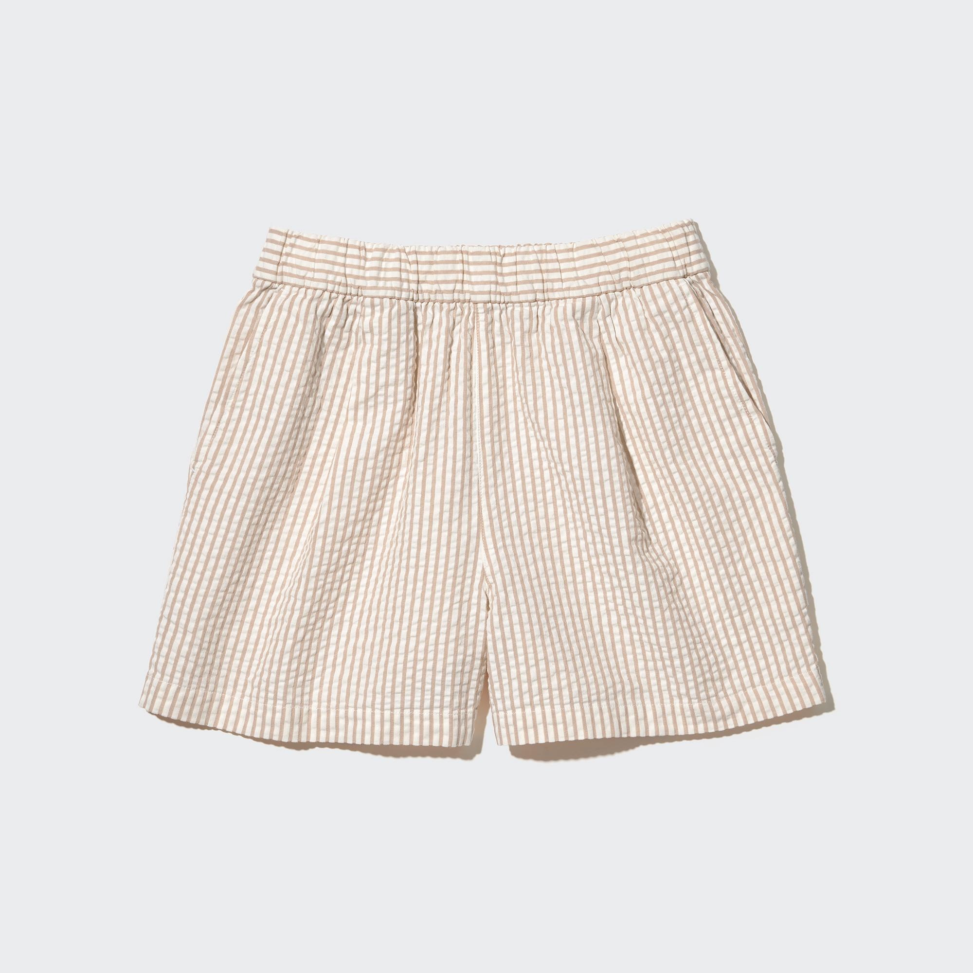 Seersucker shorts ladies sale