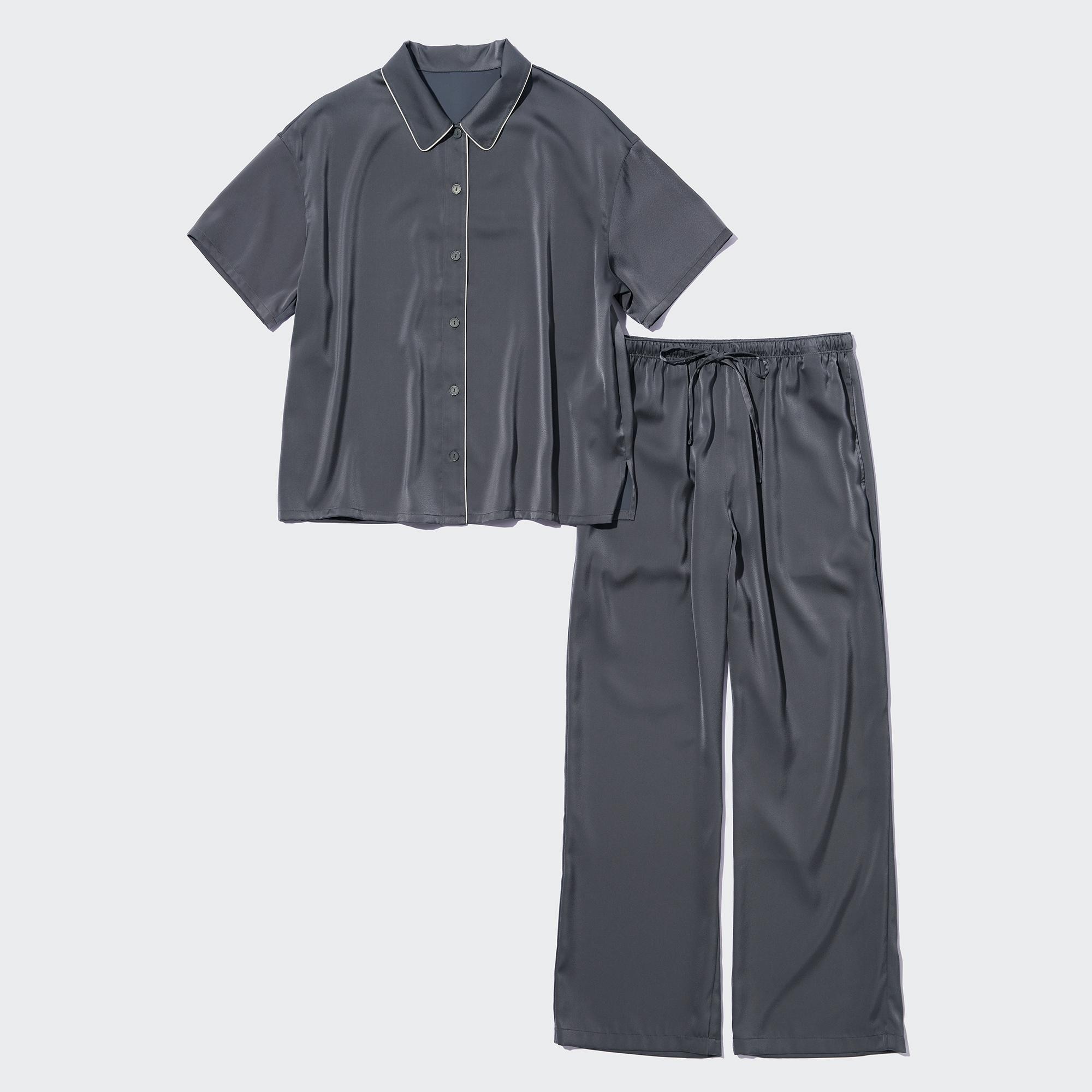 WOMEN S SATIN SHORT SLEEVE PAJAMAS UNIQLO PH