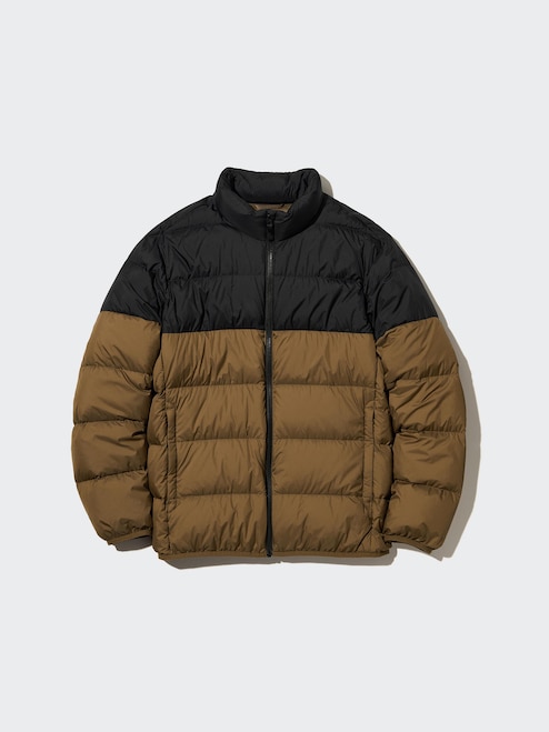 H&m Mens Khaki Puffer MEN'S ULTRA LIGHT DOWN JACKET (3D CUT