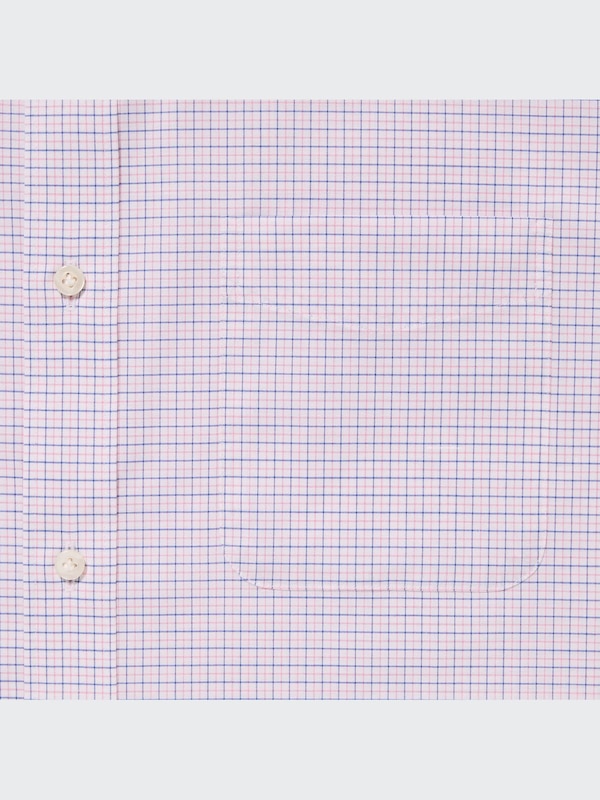 Fine Cloth Easy Care Stretch Slim Fit Shirt (Checked)