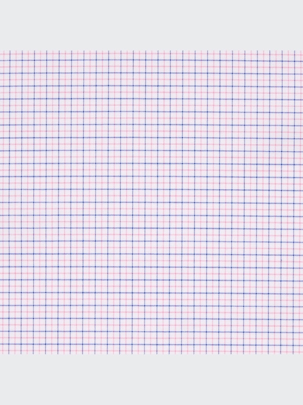 Fine Cloth Easy Care Stretch Slim Fit Shirt (Checked)