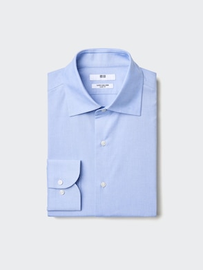 Super Non Iron Slim Fit No Pocket Long Sleeve Shirt (Button-down)