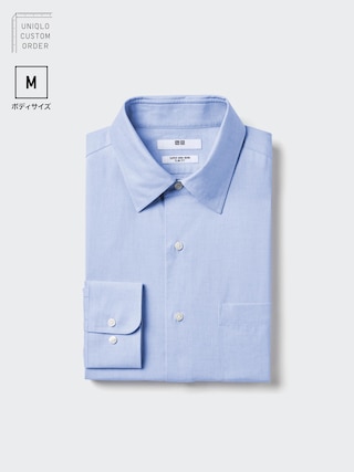 スーパーノンアイロンスリムシャツ/レギュラー襟/長袖/M