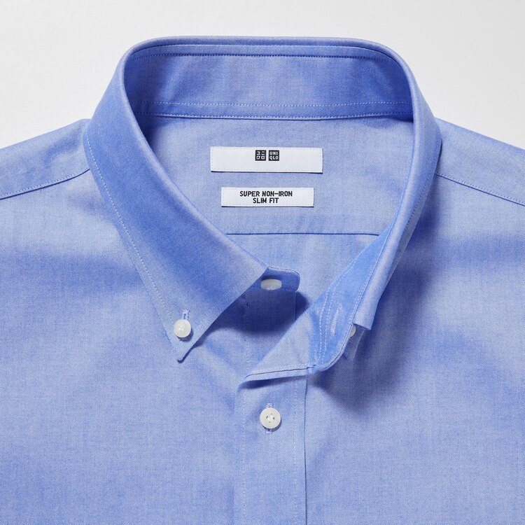 ユニクロ公式 | スーパーノンアイロンスリムフィットシャツ（ボタンダウンカラー・XLサイズ・長袖）