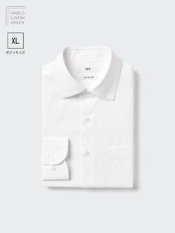 スーパーノンアイロンシャツ/セミワイド/長袖/XL