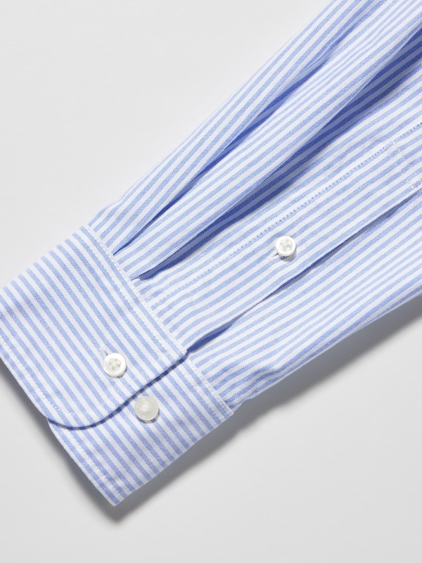 Oxford Striped Slim Fit Long Sleeve Shirt