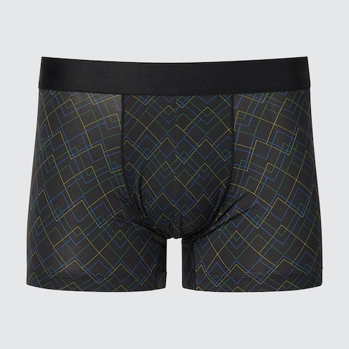 Uniqlo Mens Underwear  Airism Printed Boxer Briefs WINE * Moticommodity