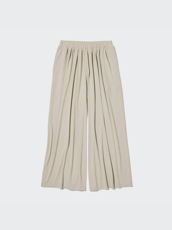 ギャザーワイドパンツ（丈長め66cm）