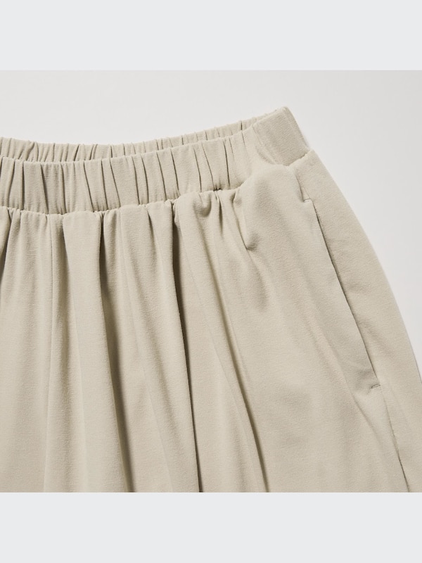 ギャザーワイドパンツ（丈長め66cm）