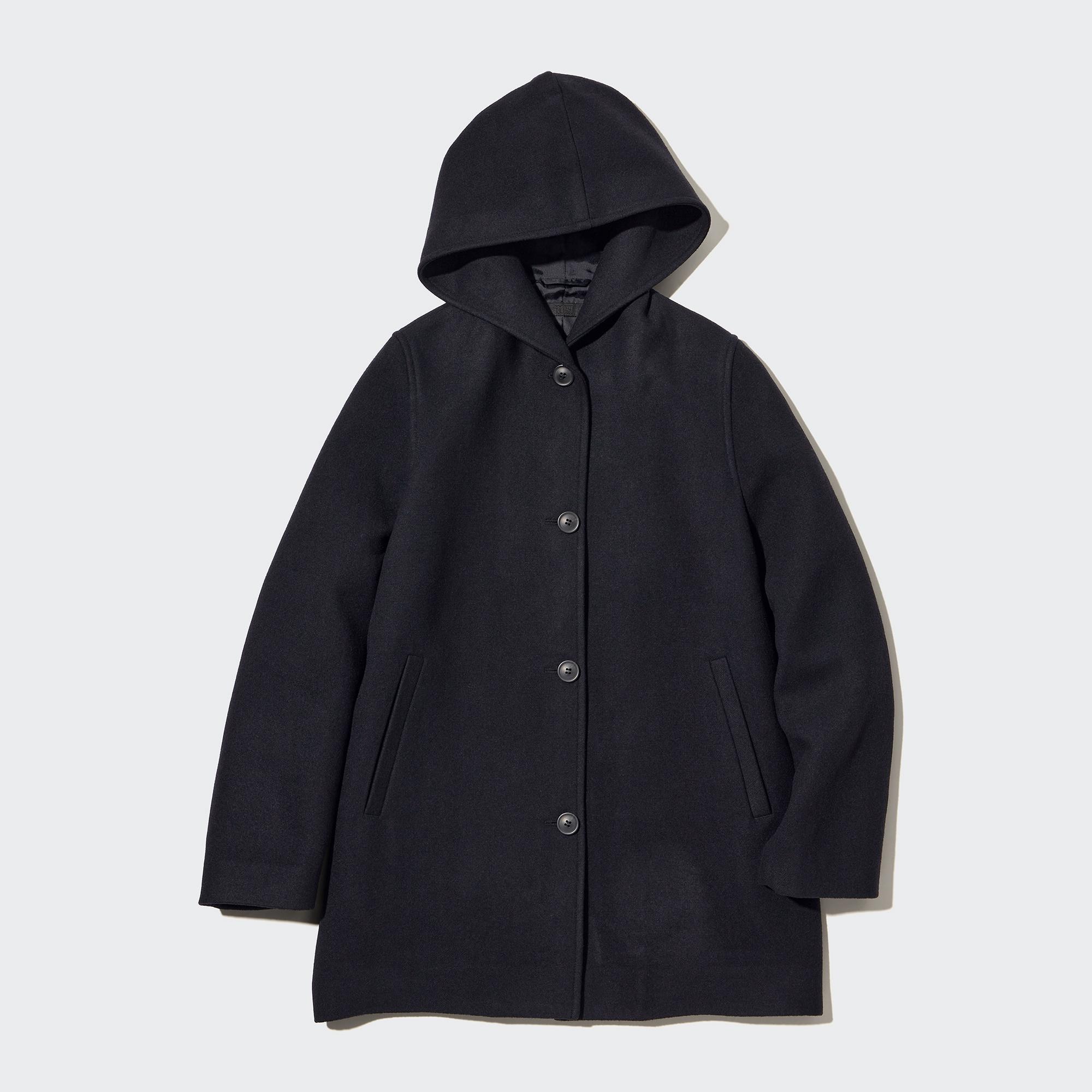 Short clearance hooded coat