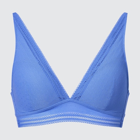 WOMEN'S WIRELESS BRA (RELAX/PLUNGING LACE - REMOVABLE CUPS