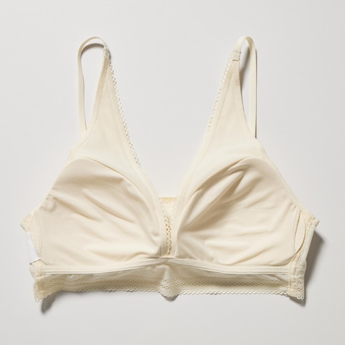 Wireless Bra (Relax/Plunging Lace - Removable Cups)