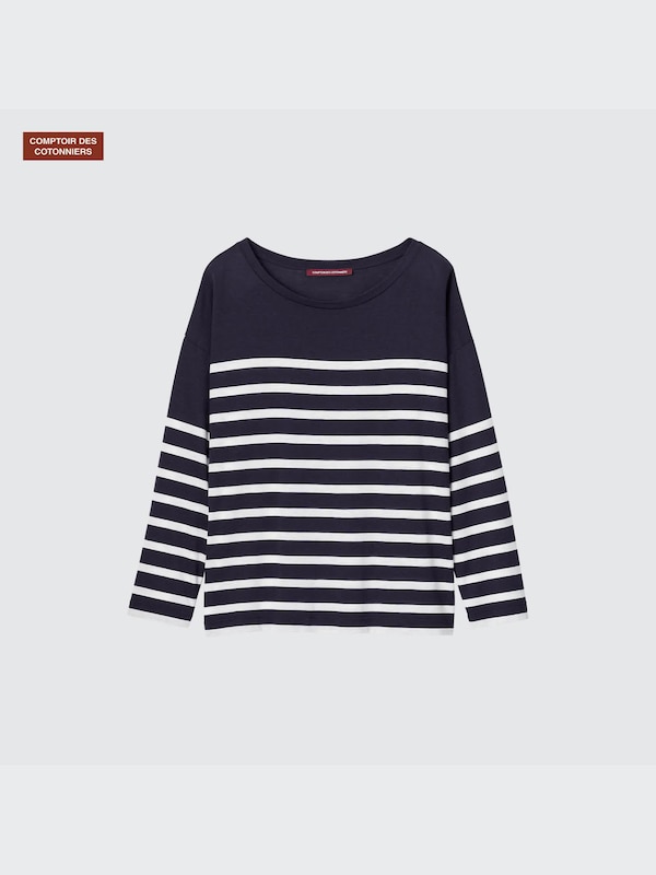 リヨセルコットンボーダーT（長袖・コントワーデコトニエ）