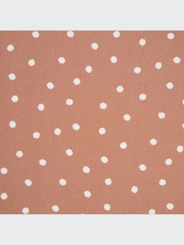 Gaun Wrap Motif Lengan Pendek