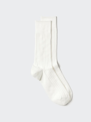 Supima Cotton Wide Ribbed Socks