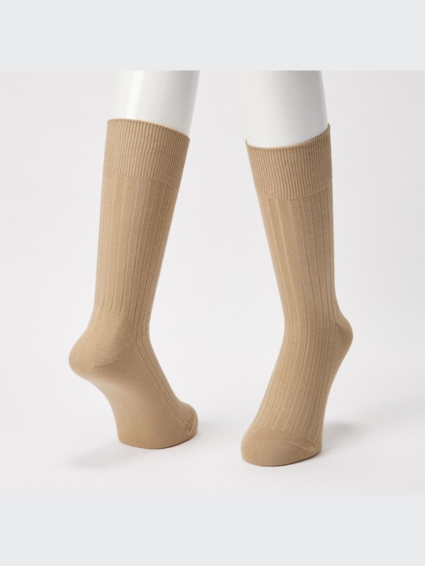 スーピマコットンワイドリブソックス