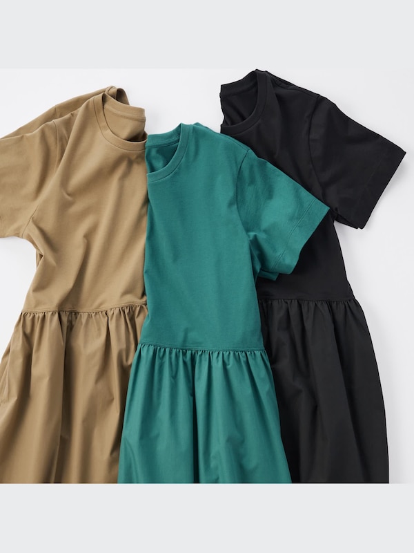 コンビネーションフレアワンピース（半袖・標準丈・110.5～121.5cm）