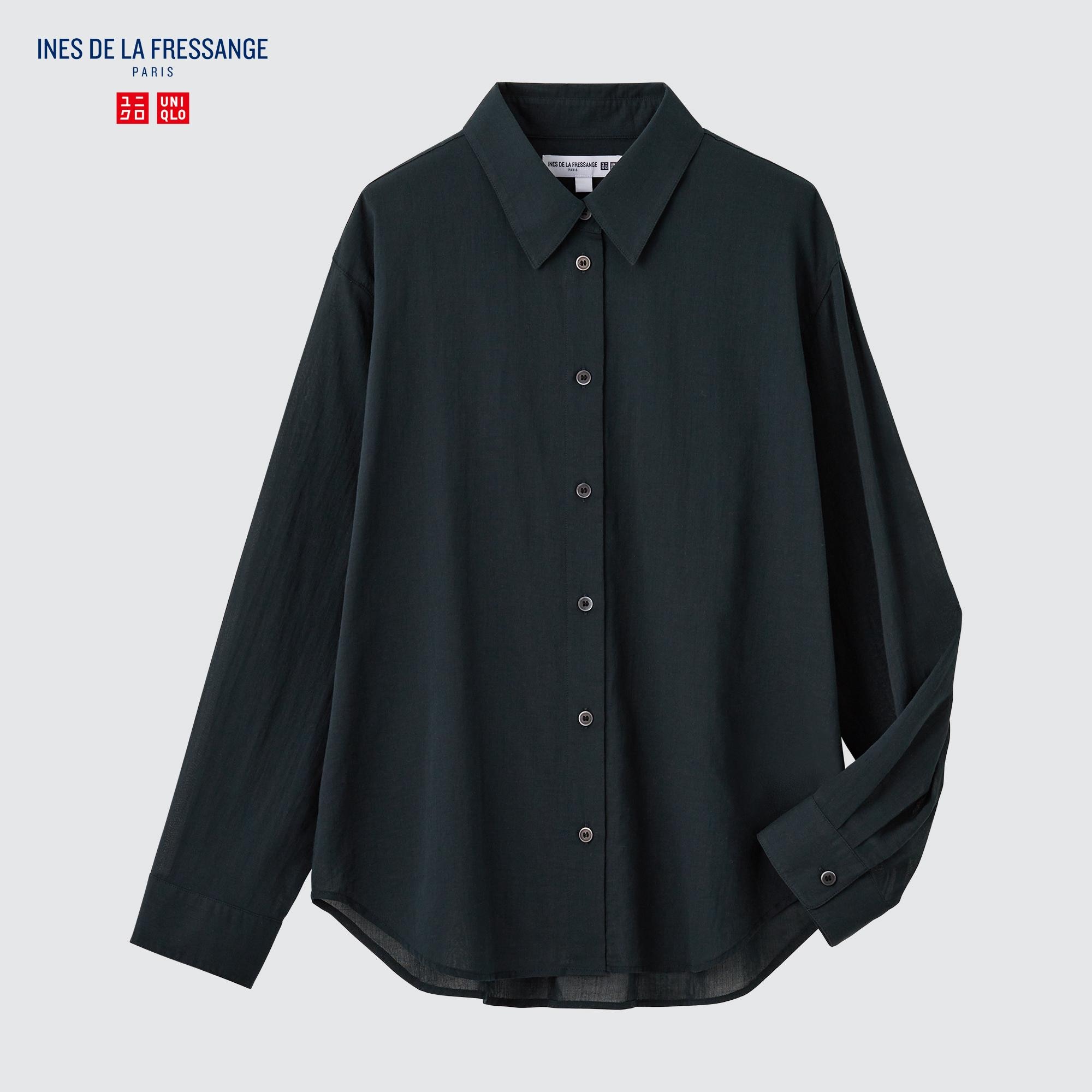 Uniqlo black hot sale dress shirt