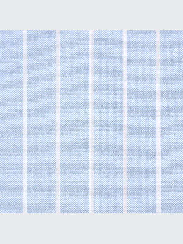 Kemeja Oxford Slim Fit Garis Lengan Panjang