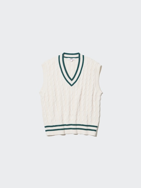WOMEN'S CABLE V NECK VEST UNIQLO PH