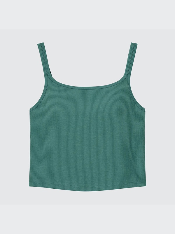 AIRism Cotton Square Neck Cropped Bra Top