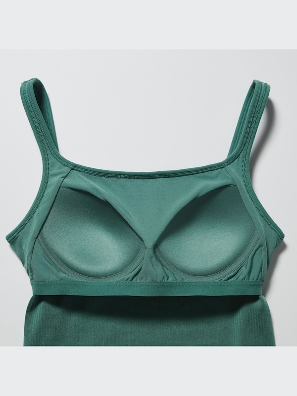 AIRism Cotton Square Neck Cropped Bra Top