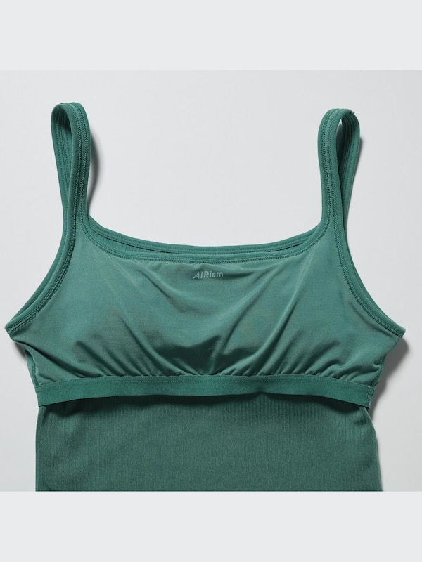 AIRism Cotton Square Neck Cropped Bra Top