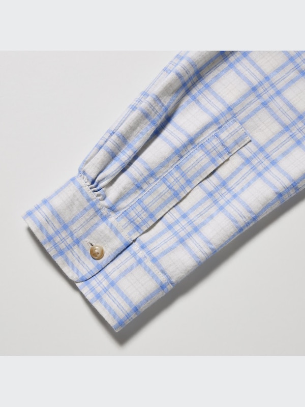 ソフトブラッシュドチェックシャツ（長袖）