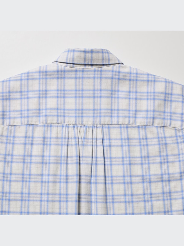 ソフトブラッシュドチェックシャツ（長袖）