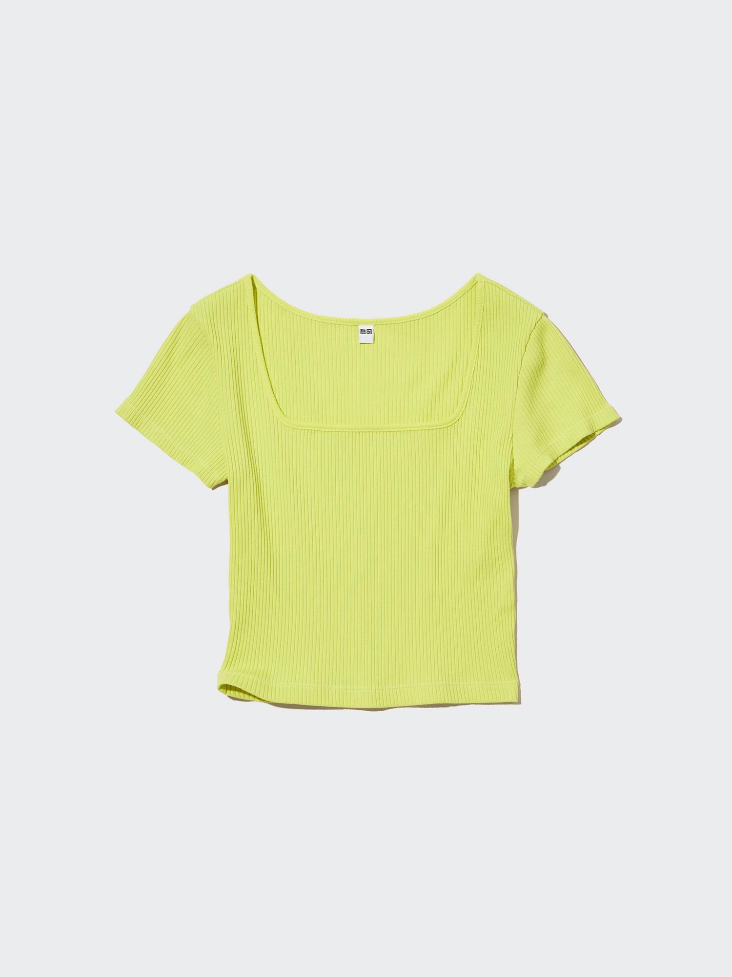 yellow square neck top