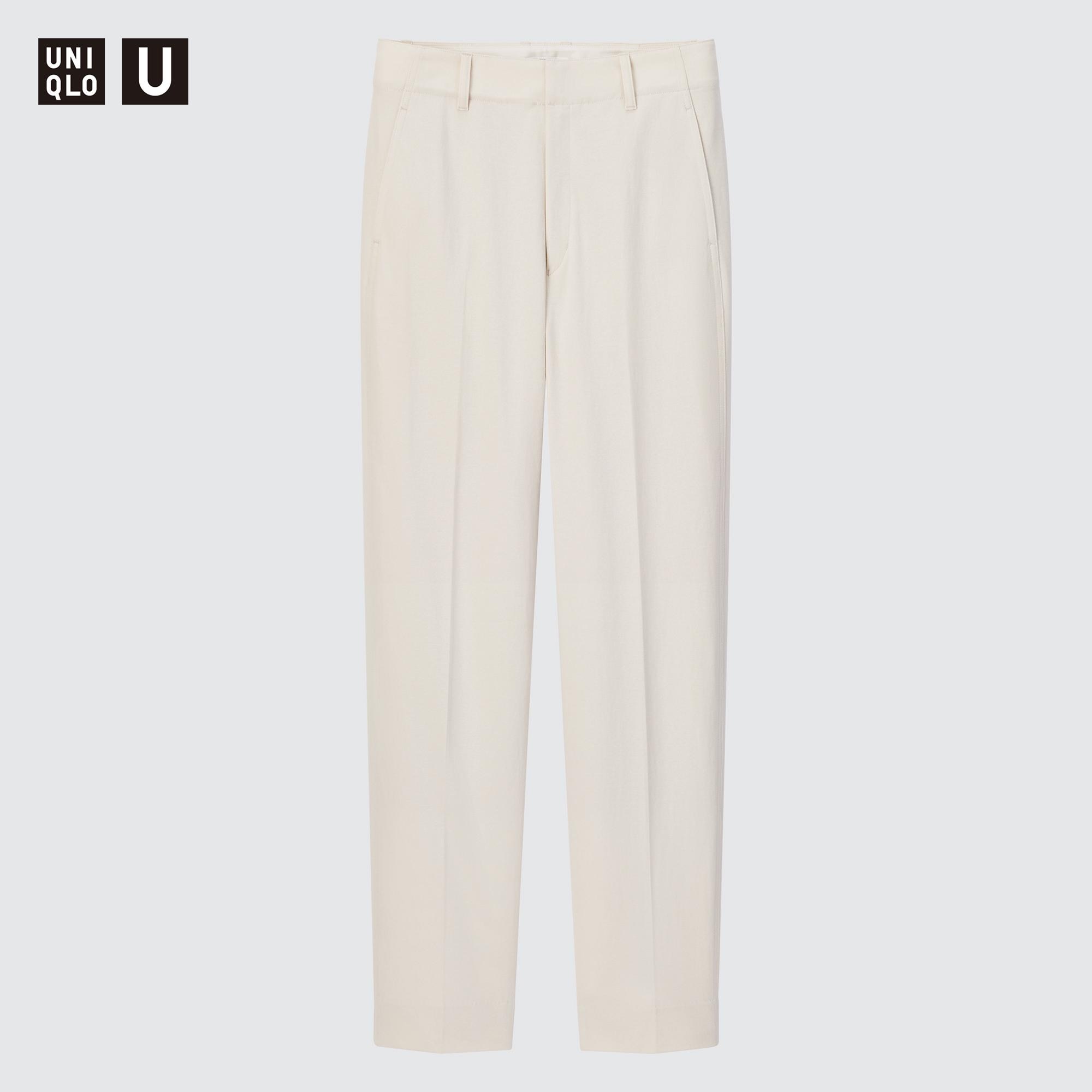 ANN1850: uniqlo women L size stright cut smart ankle pants/ uniqlo stripes  ezy ankle trousers, Women's Fashion, Bottoms, Other Bottoms on Carousell