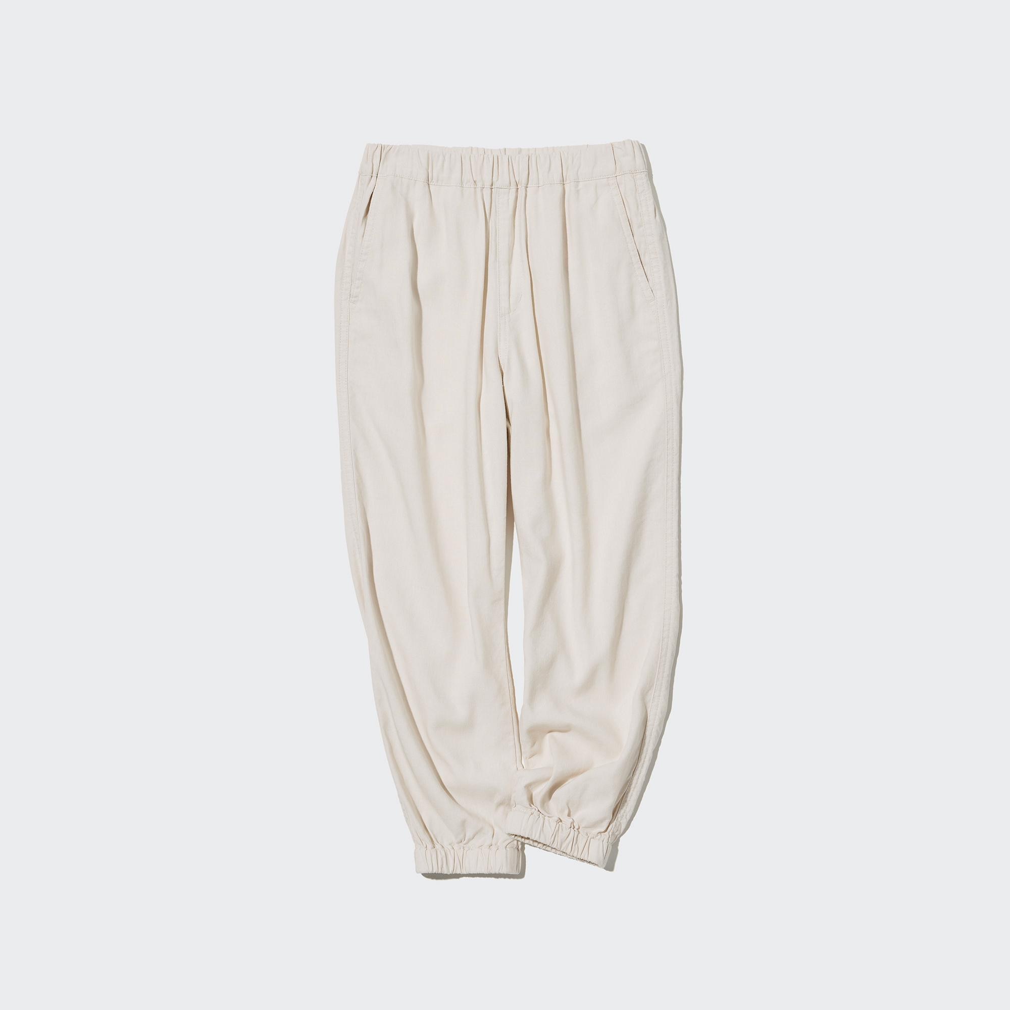 KIDS LINEN BLEND JOGGER TROUSERS  UNIQLO IN