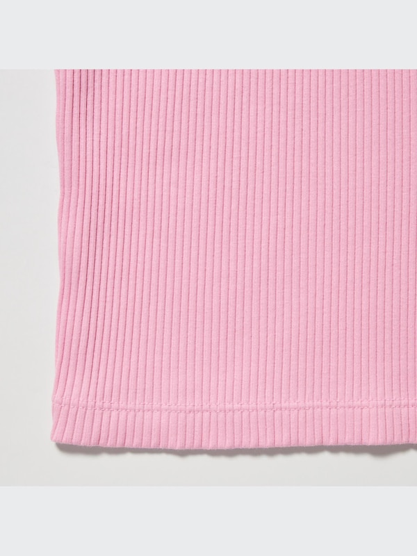 Ribbed Cropped Racer Back Tank Top