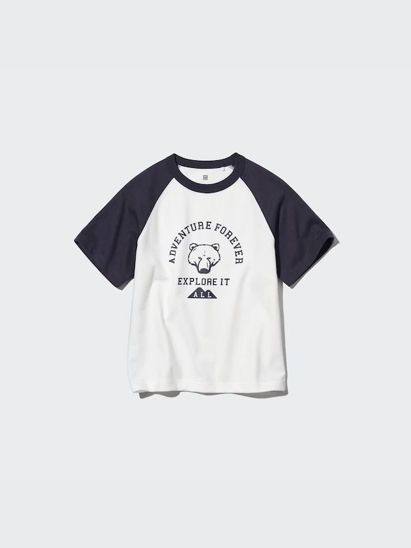 AIRism Katun T-Shirt Grafis Lengan Pendek