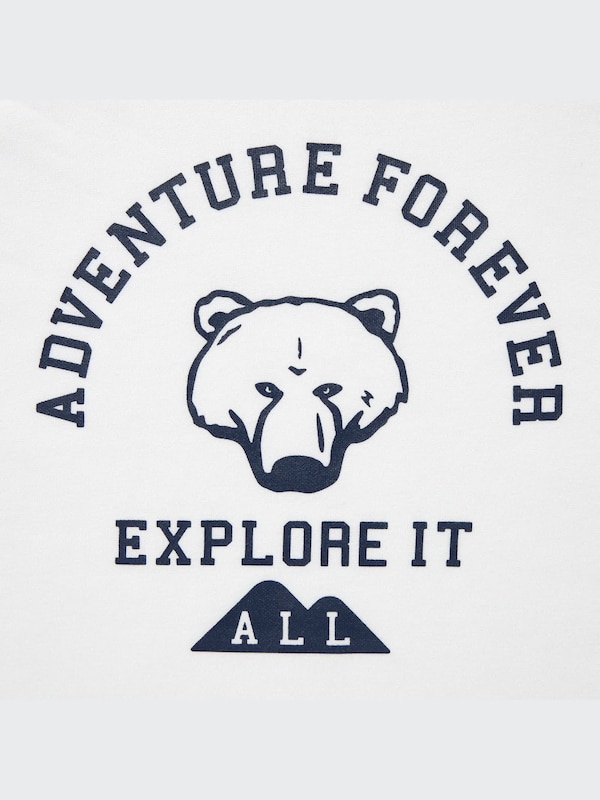 AIRism Katun T-Shirt Grafis Lengan Pendek