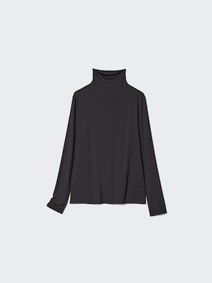AIRism UV Protection High Neck Long Sleeve T-Shirt