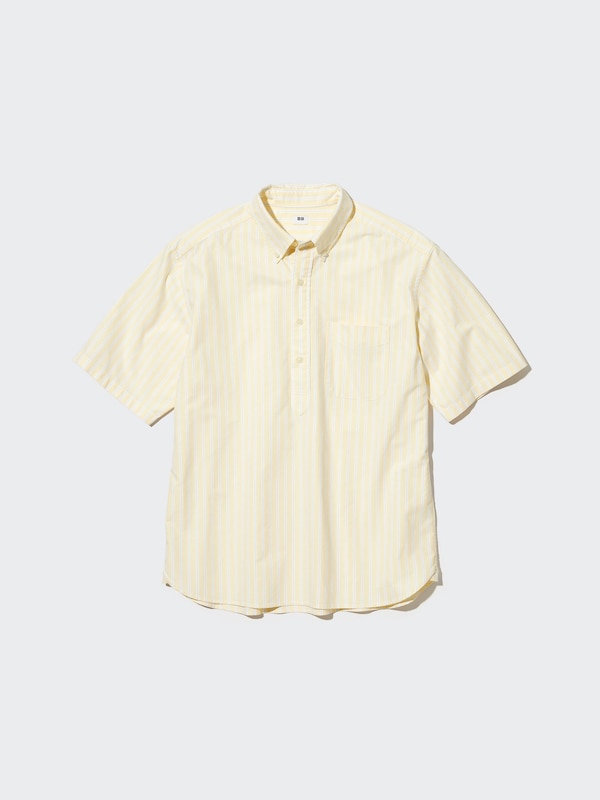 Oxford Striped Short Sleeve Shirt (Pullover)