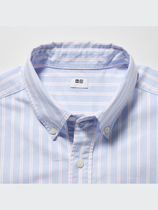 Oxford Striped Short Sleeve Shirt (Pullover)